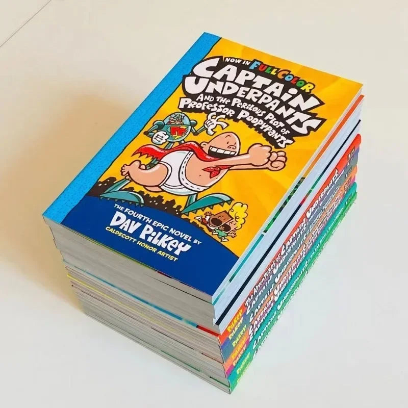 Captain Underpants Full-Color Book Set (12 Books)