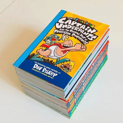 Captain Underpants Full-Color Book Set (12 Books)